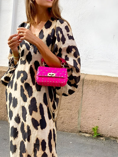 Silvie | Leopard Print Dress for Bold Femininity