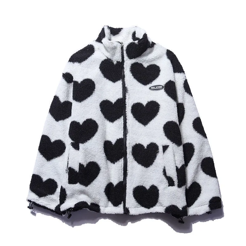 Baciodeluxe️ - Double-Sided Heart Coat - Unique Collection