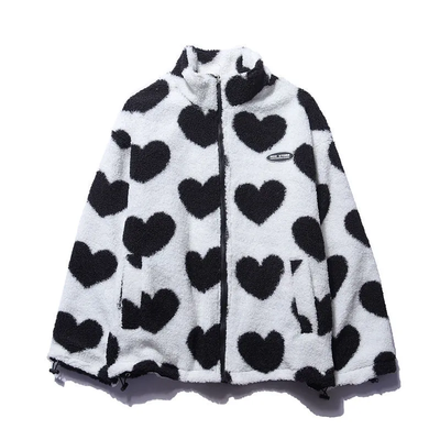 Baciodeluxe️ - Double-Sided Heart Coat - Unique Collection