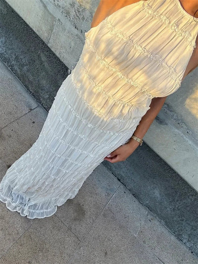 Rita - Chic Backless Patchwork Maxi Dress