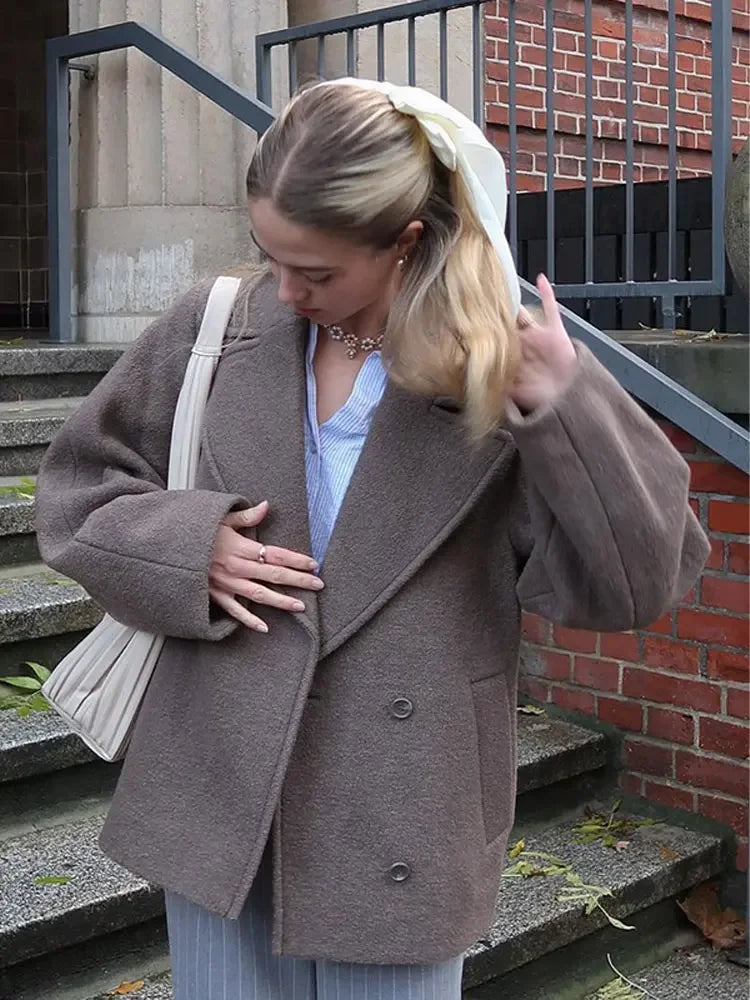 Tessa - Wool Coat With Lapels