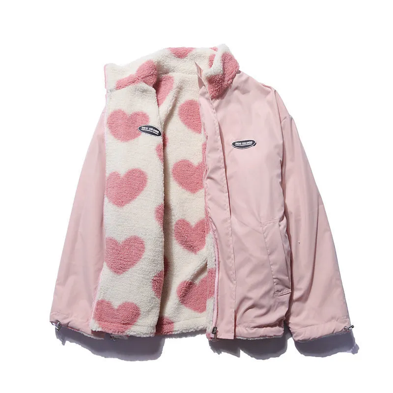 Baciodeluxe️ - Double-Sided Heart Coat - Unique Collection