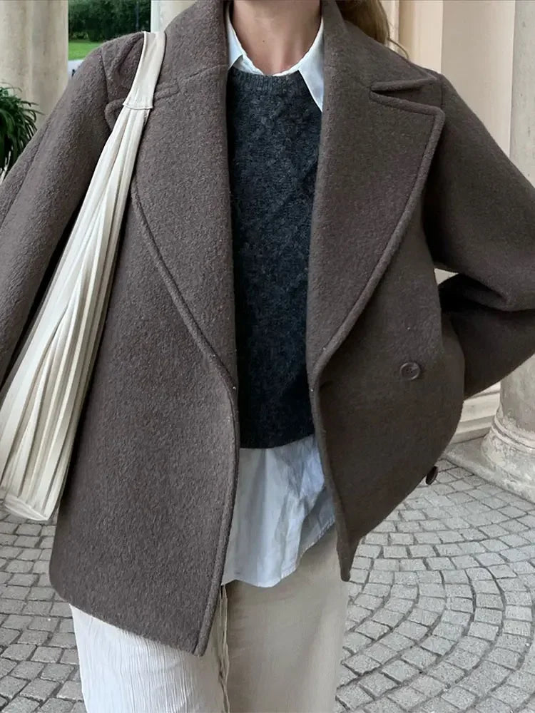 Tessa - Wool Coat With Lapels