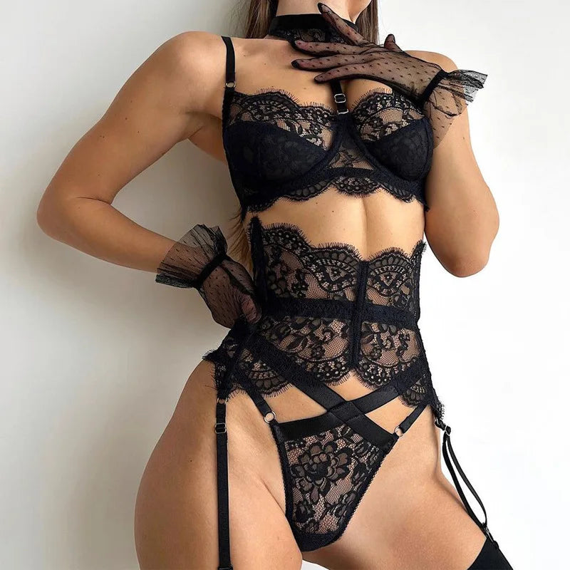 Allure™ – Lace Bodysuit with Straps