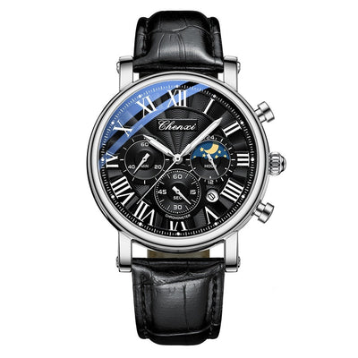 Luxurious Quartz Watch Made from Elegant Leather