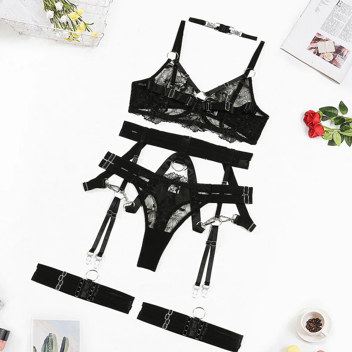 Zephyra - 3-Piece Lingerie Set
