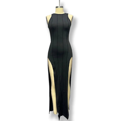 Bold Side-Slit Dress