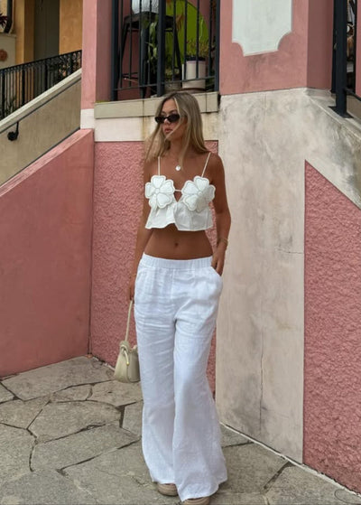 Veronica | Embellished Cropped Top