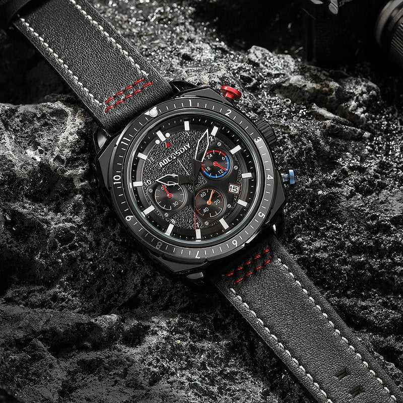 Luxurious sports chronograph watch