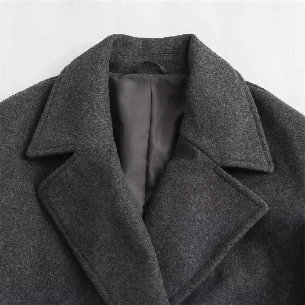 Ava - Chic Long Coat Jacket