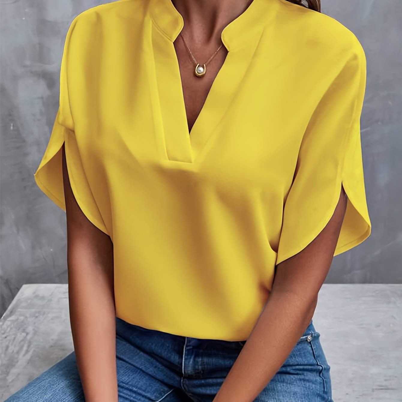 Lena | Luxe V-Neck Blouse