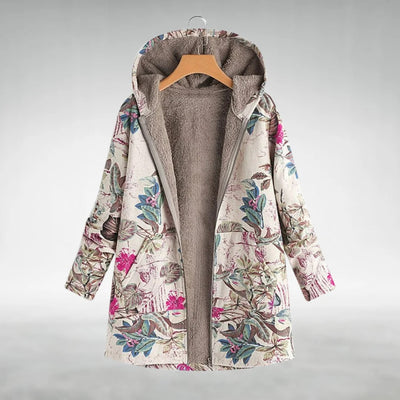 Andrea - Stylish Floral Fleece Jacket