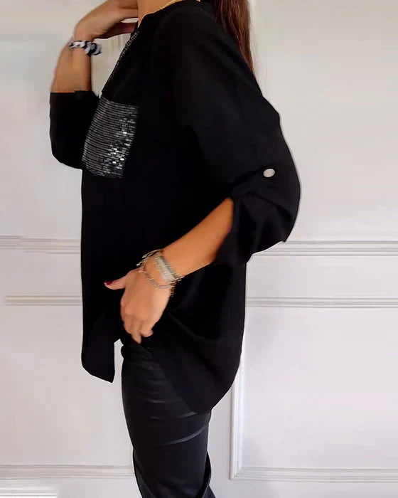Liza | Sparkle Sequin Blouse