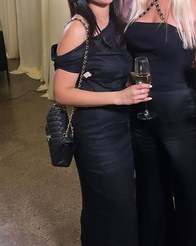 Geraldine - Stunning Off Shoulder Maxi Dress