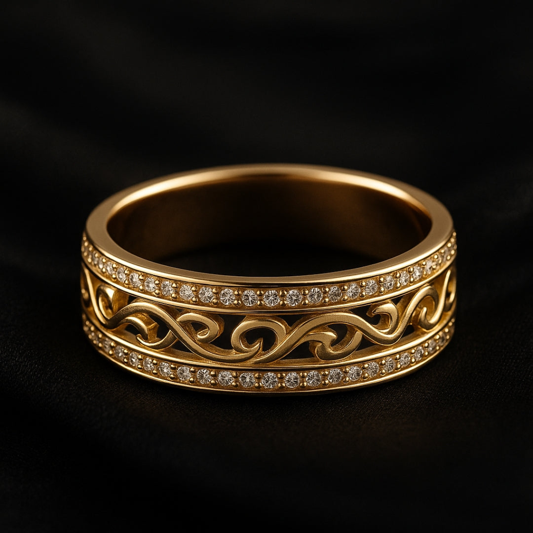 Elegant Golden Ring Hohloha Hellera – Luxury Accessory for All Occasions