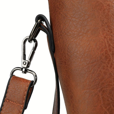 Melanie - Faux Leather Tote Bag