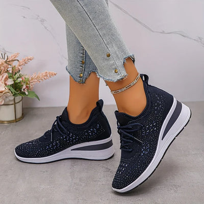 Giselle™ – Orthopaedic Sneakers with Sparkling Rhinestones