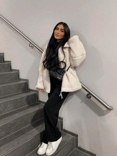 Lisa - Oversized Warm Fleece Jacket