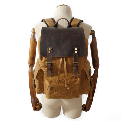 Copenhagen - Backpack made from wax-coated canvas