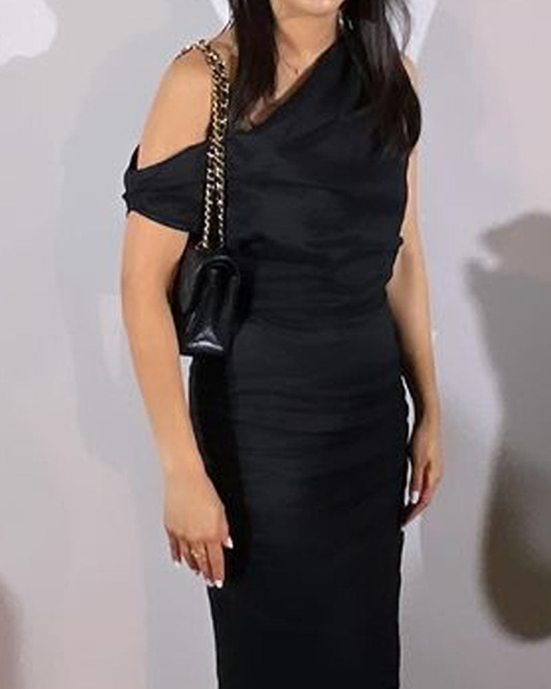 Geraldine - Stunning Off Shoulder Maxi Dress