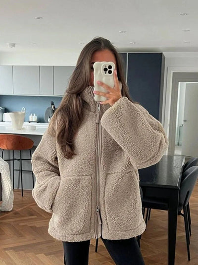 Lisa - Oversized Warm Fleece Jacket