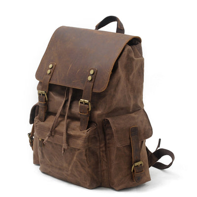 Copenhagen - Backpack made from wax-coated canvas