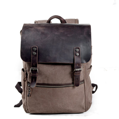 Reine - Cotton canvas backpack