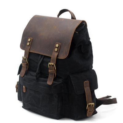 Copenhagen - Backpack made from wax-coated canvas