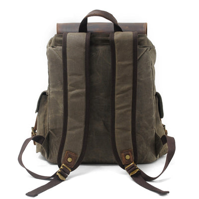 Copenhagen - Backpack made from wax-coated canvas