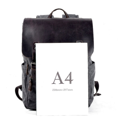 Reine - Cotton canvas backpack