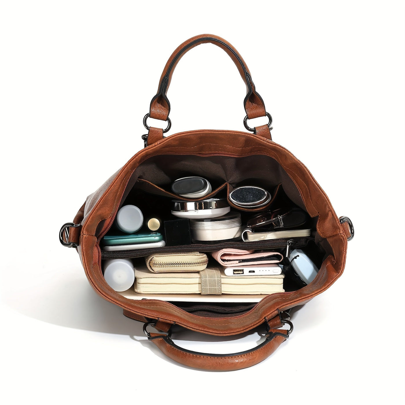 Melanie - Faux Leather Tote Bag