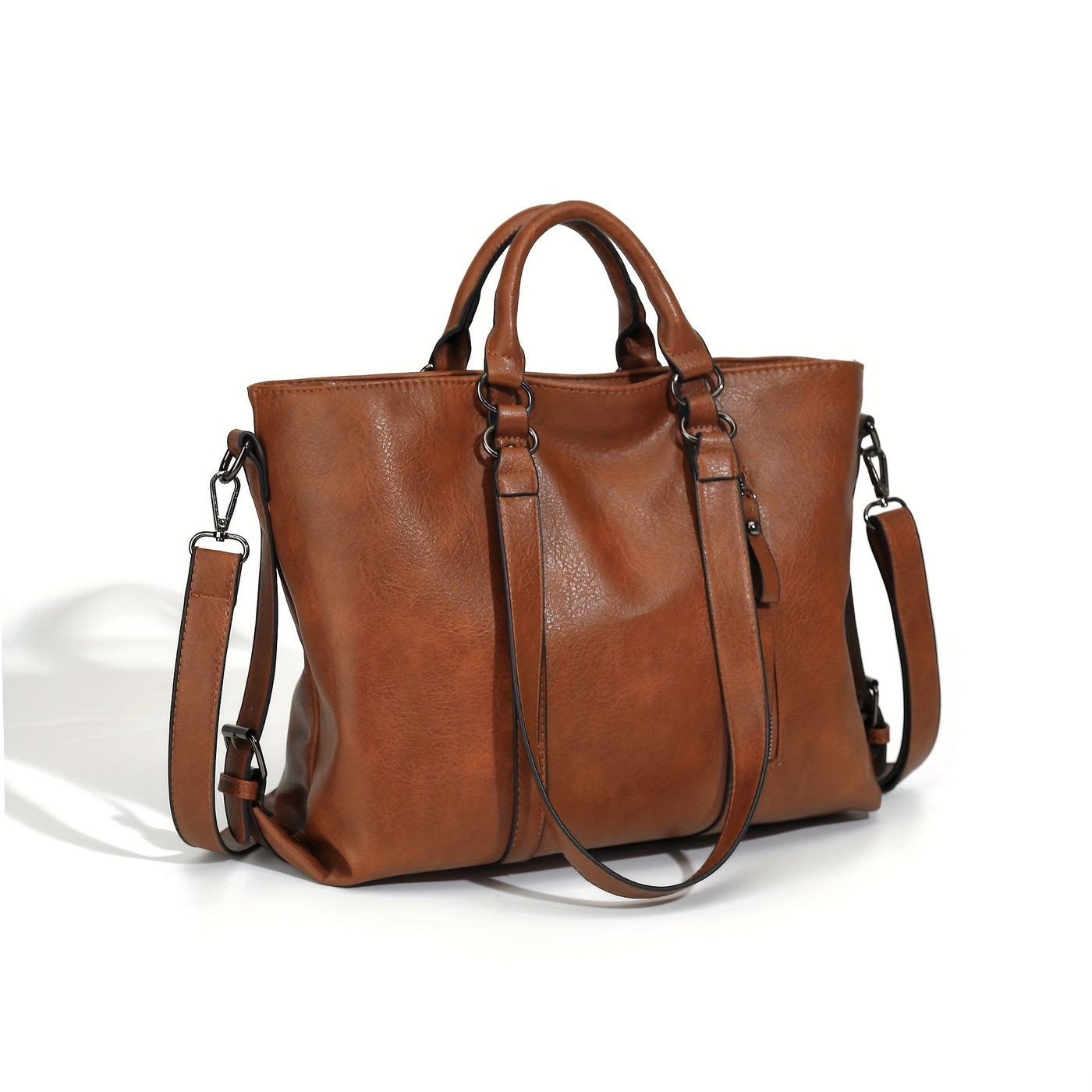 Melanie - Faux Leather Tote Bag