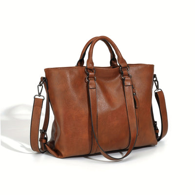 Melanie - Faux Leather Tote Bag