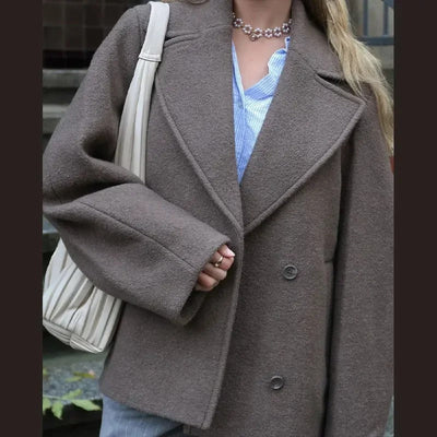 Tessa - Wool Coat With Lapels