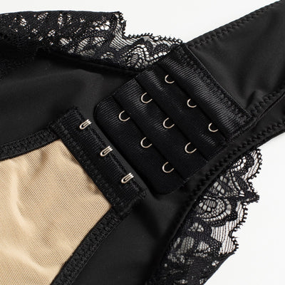 Sarah - Deep V-Neck Lace Shapewear Bodysuit
