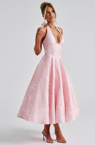Ara - Midi dress with halter neckline