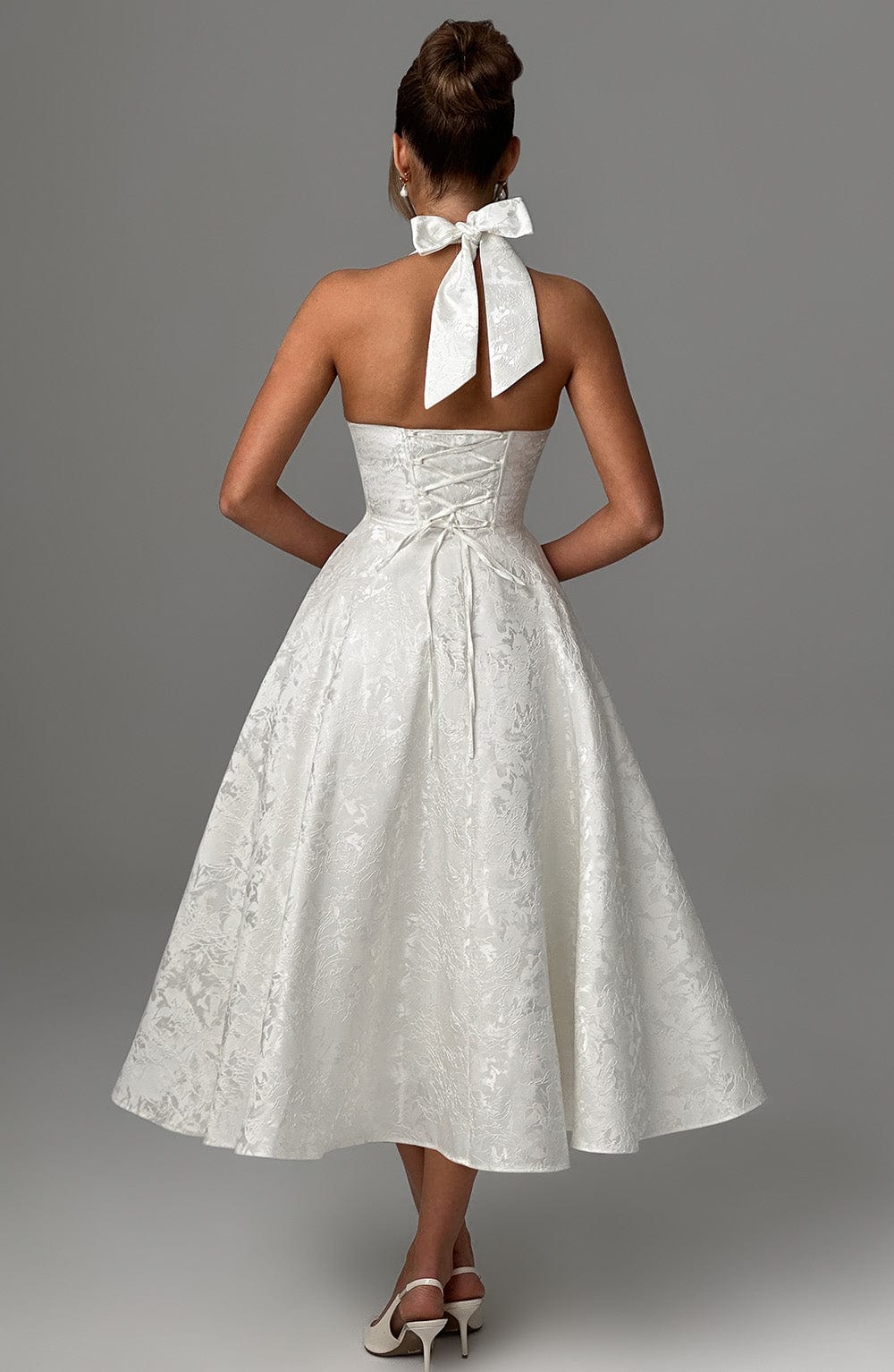 Ara - Midi dress with halter neckline