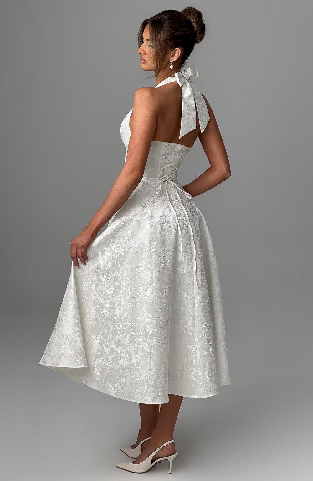 Ara - Midi dress with halter neckline