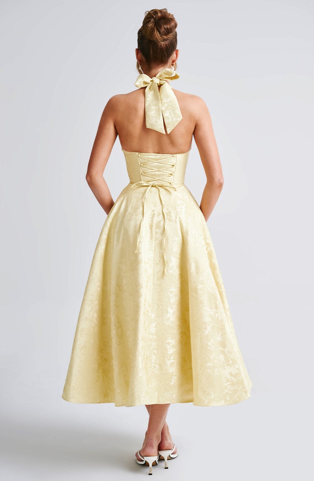 Ara - Midi dress with halter neckline