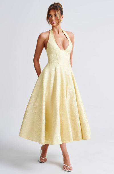 Ara - Midi dress with halter neckline