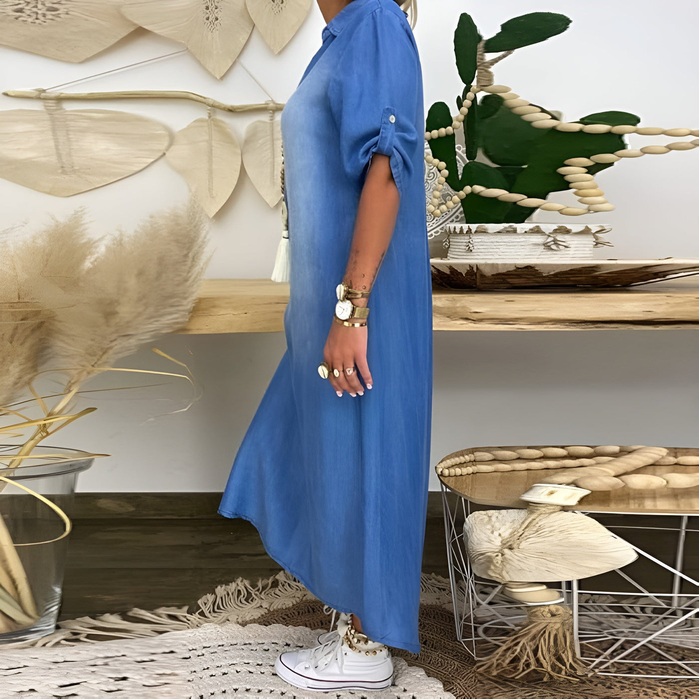Ella – Dress with V-Neck