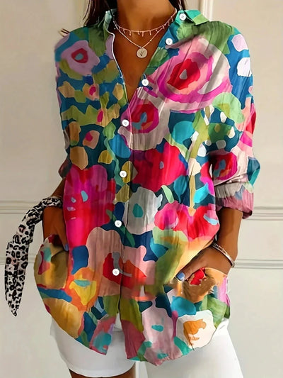 Flora - Blouse With A Playful Print