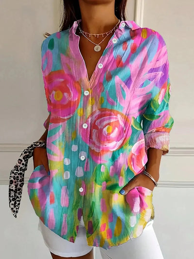 Flora - Blouse With A Playful Print