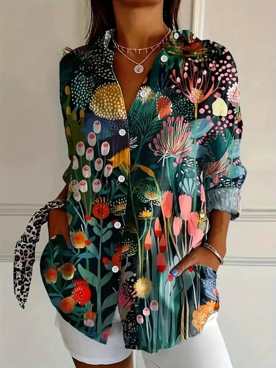 Flora - Blouse With A Playful Print