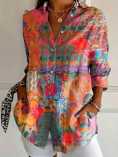 Flora - Blouse With A Playful Print