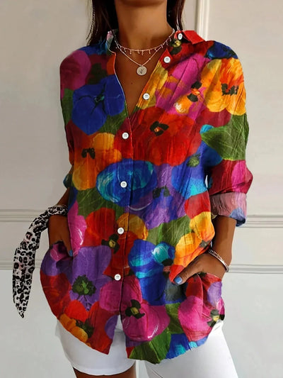 Flora - Blouse With A Playful Print