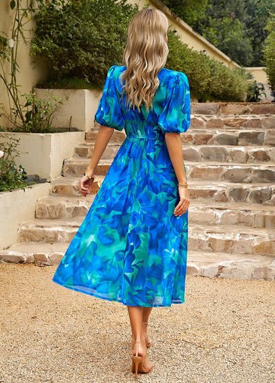 Martha V-neck Midi Dress