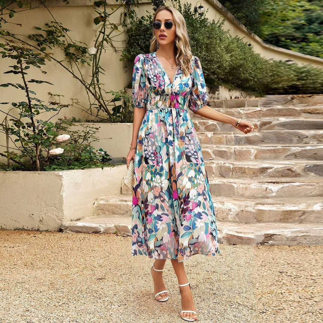 Martha V-neck Midi Dress