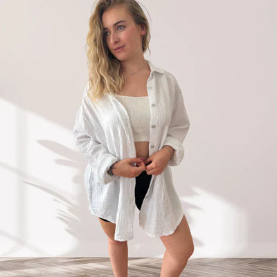 Cleo | Oversized Cotton Shirt