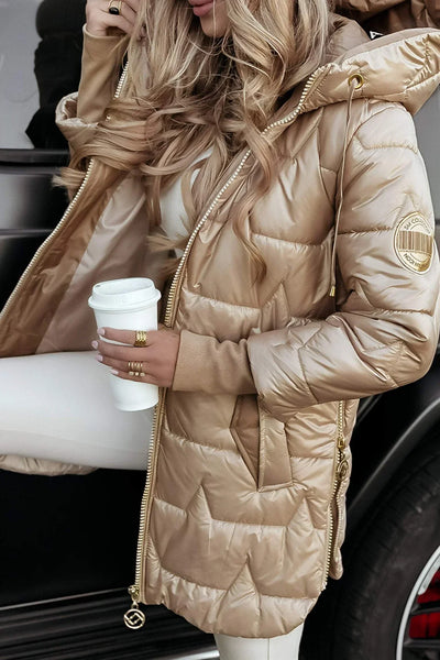 Nolwen – Elegant Winter Coat with Hood and Padding